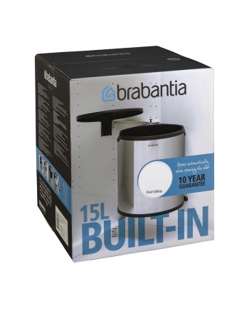 Brabantia kosz szafkowy 15 L White nr 1
