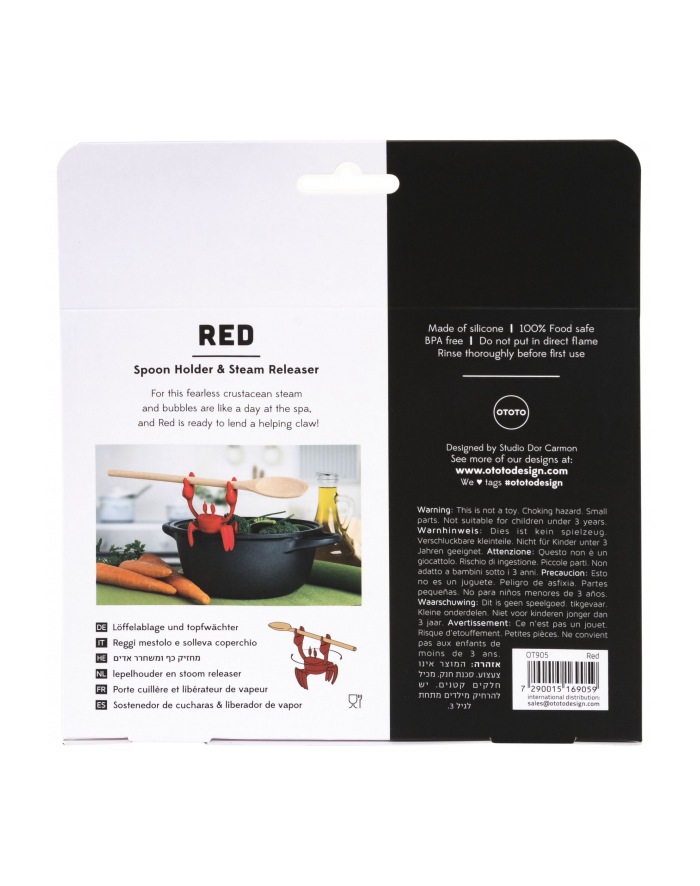 OTOTO Red Spoon Holder 'amp; Steam Releaser główny