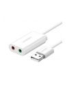 UGREEN USB-A To 3.5mm External Stereo Sound adapter White 15cm - nr 2