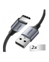 2x1 UGREEN USB-C To USB-A Cable Black 1M - nr 1