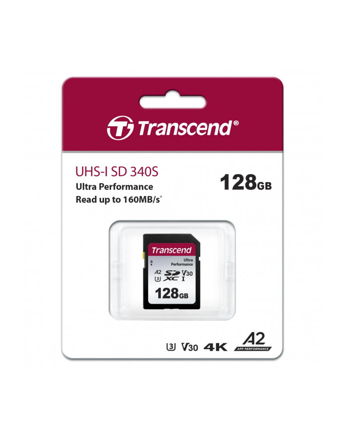 Transcend SDXC 340S        128GB Class 10 UHS-I U3 A2 V30 główny