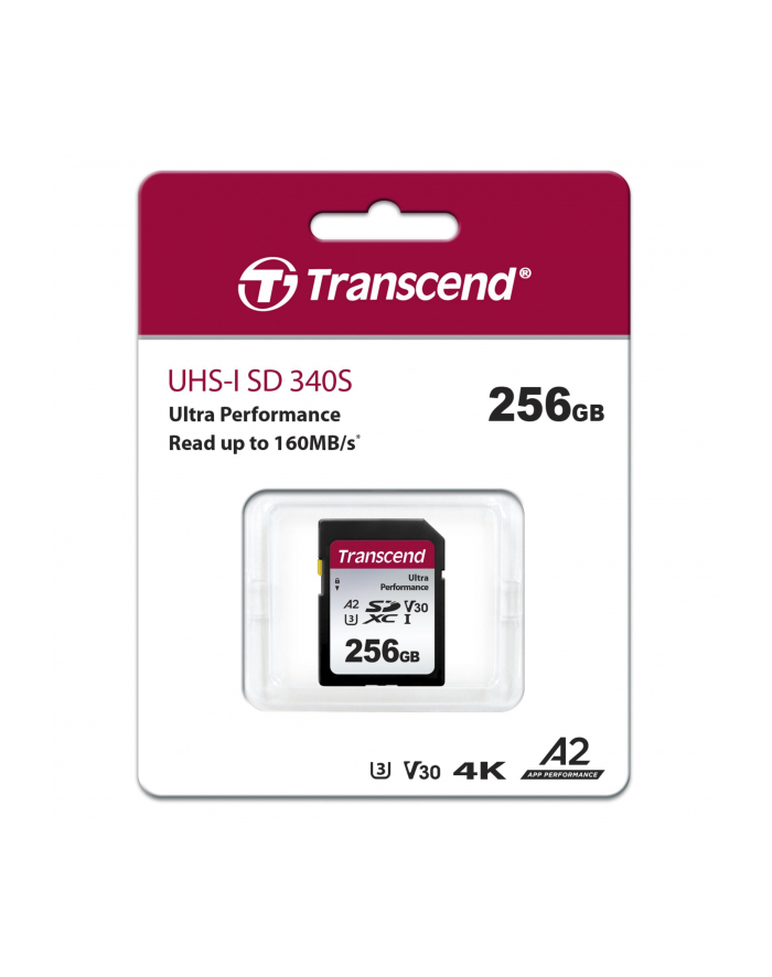 Transcend SDXC 340S        256GB Class 10 UHS-I U3 A2 V30 główny