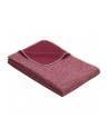 Ibena Jac. cotton blanket red Lausanne GOTS certificated - nr 1