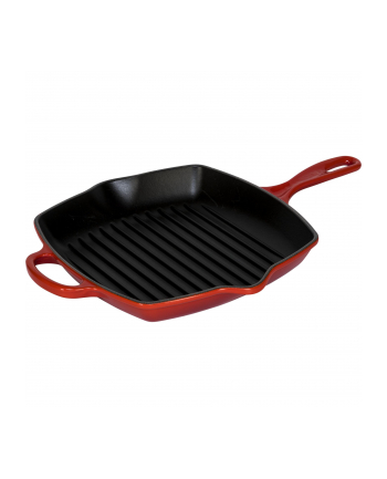 Le Creuset Grill Pan Cast Iron Square Cherry Red 26 cm