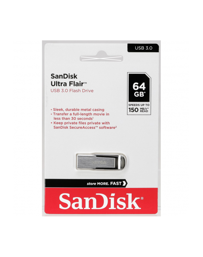 SanDisk Cruzer Ultra Flair  64GB USB 3.0 150MB/s  SDCZ73-064G-G46 główny