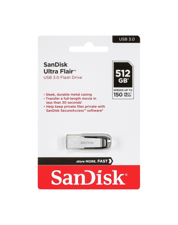 SanDisk Cruzer Ultra Flair 512GB USB 3.0 150MB/s  SDCZ73-512G-G46 główny