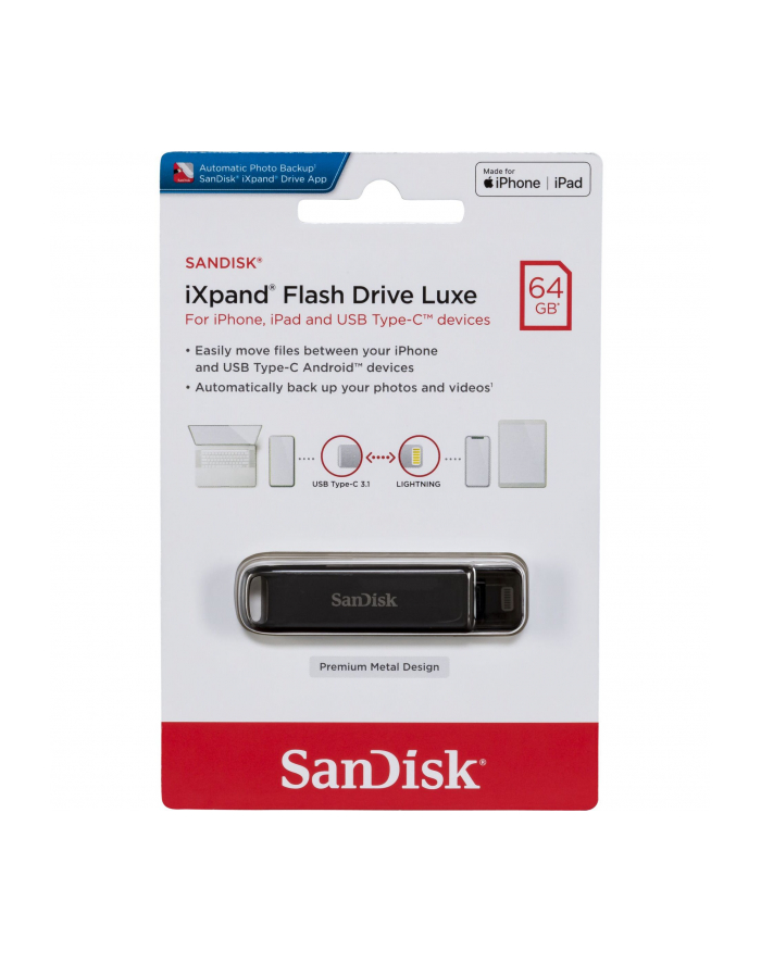 SanDisk iXpand Flash Drive Luxe 64GB TypC/Lig.SDIX70N-064G-GN6NN główny