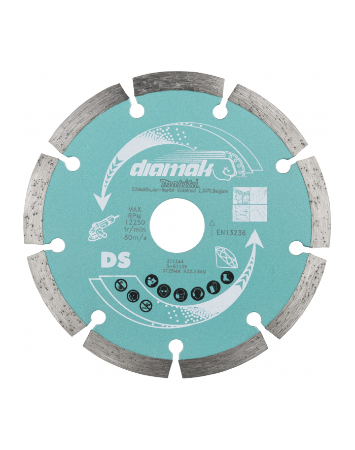 Makita D-61139        DIAMAK Diamond Wheel 125x22,23 główny