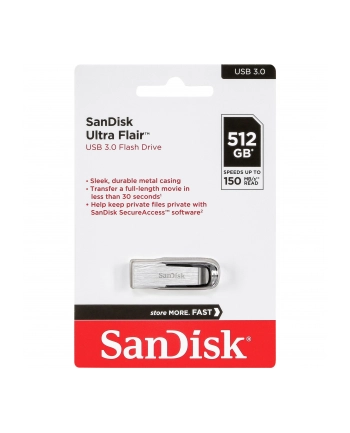SanDisk Cruzer Ultra Flair 512GB USB 3.0 150MB/s  SDCZ73-512G-G46 nr 1