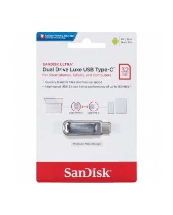 SanDisk Ultra Dual Drive Luxe 32GB USB Type-C  SDDDC4-032G-G46 nr 1