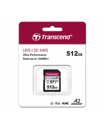 Transcend SDXC 340S        512GB Class 10 UHS-I U3 A2 V30 nr 2