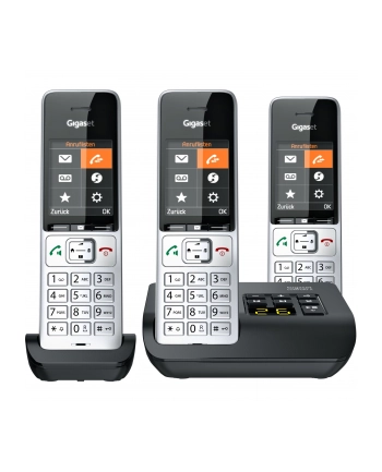 Gigaset COMFORT 500A trio silver-Kolor: CZARNY nr 2