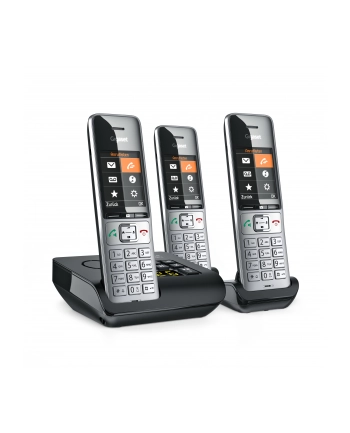 Gigaset COMFORT 500A trio silver-Kolor: CZARNY nr 1