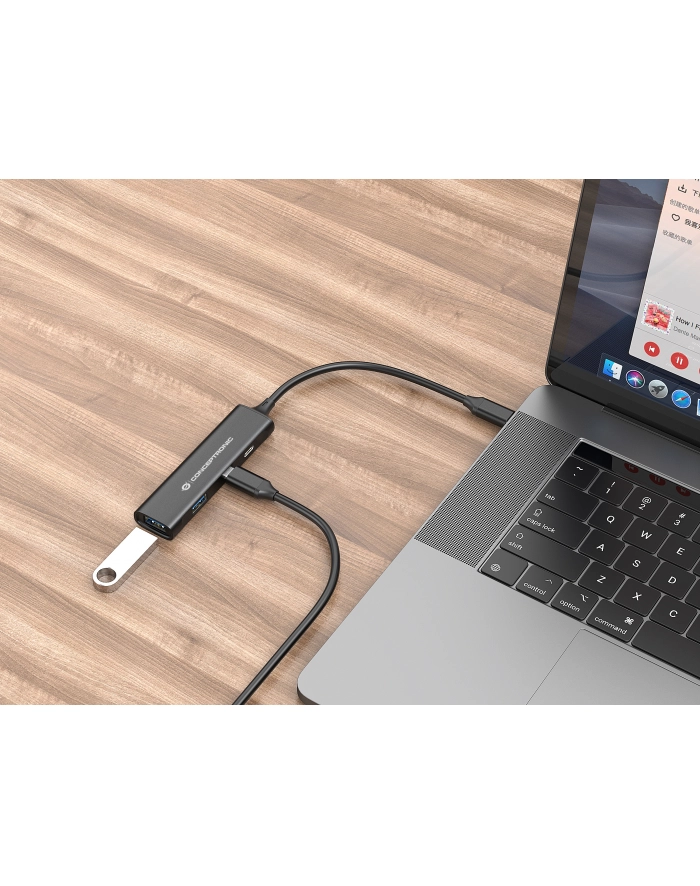 Conceptronic HUBBIES12B 4-Port USB 3.0 Hub główny