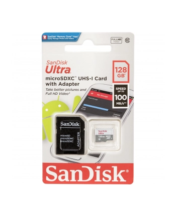 SanDisk Ultra Lite microSDXC Ad. 128GB 100MB/s SDSQUNR-128G-GN3MA nr 1