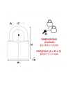 masterlock Master Lock 2 Padlocks  20mm 9120(wersja europejska)RTCC - nr 3