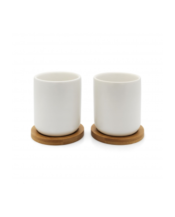 1x2 Bredemeijer Tea Mug Set 200ml Bamboo Coaster 142013