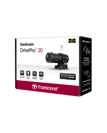 Transcend DrivePro 20 Motorcycle dashcam + 32GB microSDHC