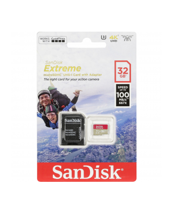 SanDisk microSDHC Action SC 32GB Extr.100MB A1 SDSQXAF-032G-GN6AA