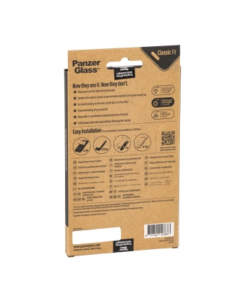 PanzerGlass Screen Pczerwony. Privacy Classic Fit iPhone 14 Pro nr 1
