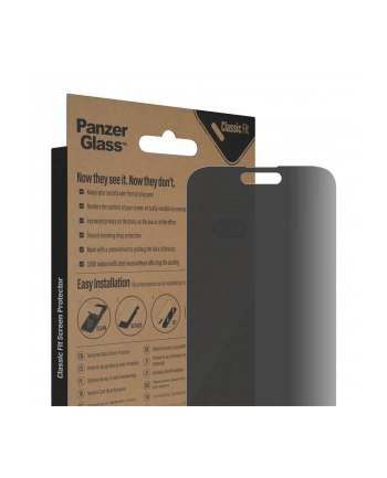 PanzerGlass Screen Pczerwony. Privacy Classic Fit iPhone 14 Pro Max nr 1