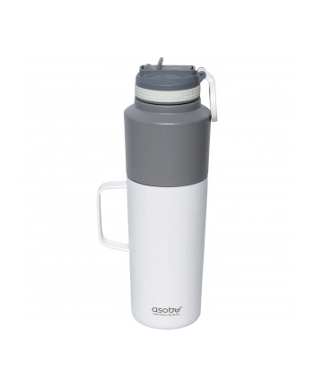 Asobu Twin Pack Bottle with Mug bialy, 0.9 L + 0.6 L nr 2