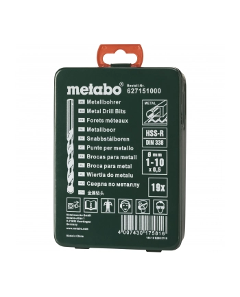 Metabo HSS-R Drill Cassette SP, 19-piece nr 1