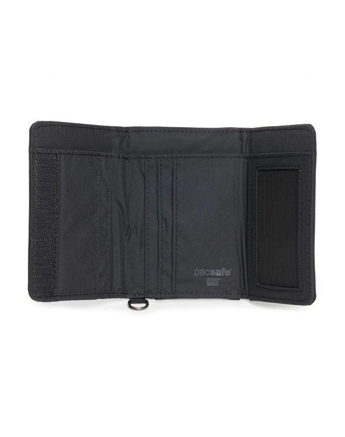Pacsafe RFIDsafe         Kolor: CZARNY RFID blocking Trifold Wallet główny