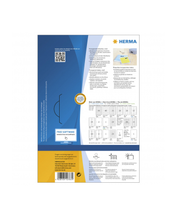 Herma transp. Labels 210X297 100 Sheets matt   80 pcs. 10783