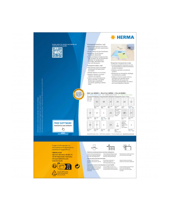 Herma transp. Labels 210X297 100 Sheets matt   80 pcs. 10783 nr 1