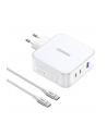 UGREEN Nexode USB-A+2*USB-C 140W GaN Fast Charger+USB-C Cable wht - nr 19