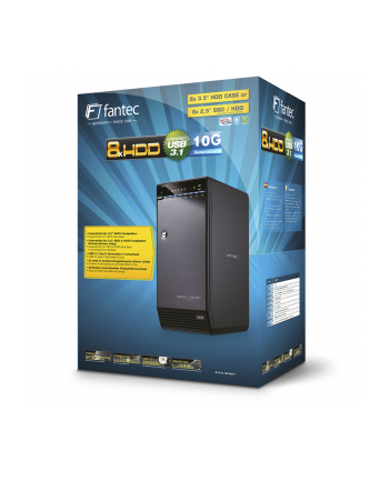 FANTEC QB-X8U31 8x 3,5  SATA HDD USB 3.1