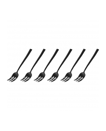 Sambonet Rock PVD 6 Cake Forks DolceNero Lucido