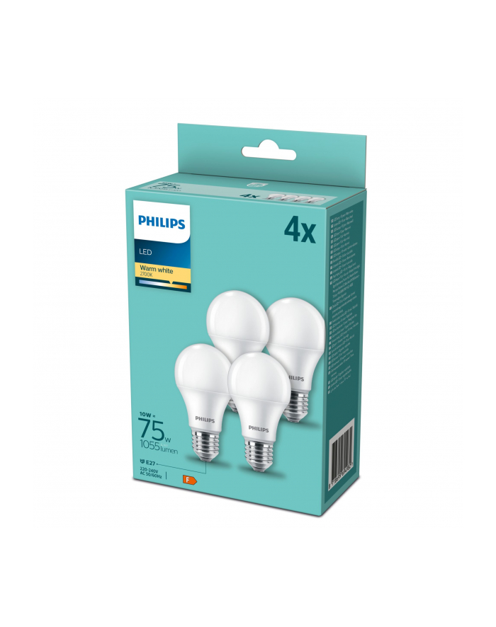 Philips LED Lamp E27 4 pcs. Set 10W (75W) 2700K główny