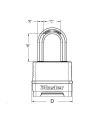 masterlock Master Lock Excell Padlock Security Level 9    M175(wersja europejska)RDLH - nr 4