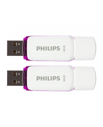Philips USB 2.0 2-Pack      64GB Snow Edition Magic Purple nr 1