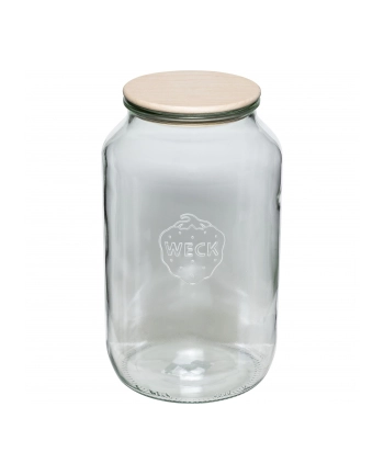 WECK Round Rim Jar 3l with Wooden Lid nr 1