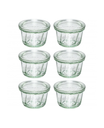 WECK Round Rim Jar Muffin 165ml Set of 6 nr 2