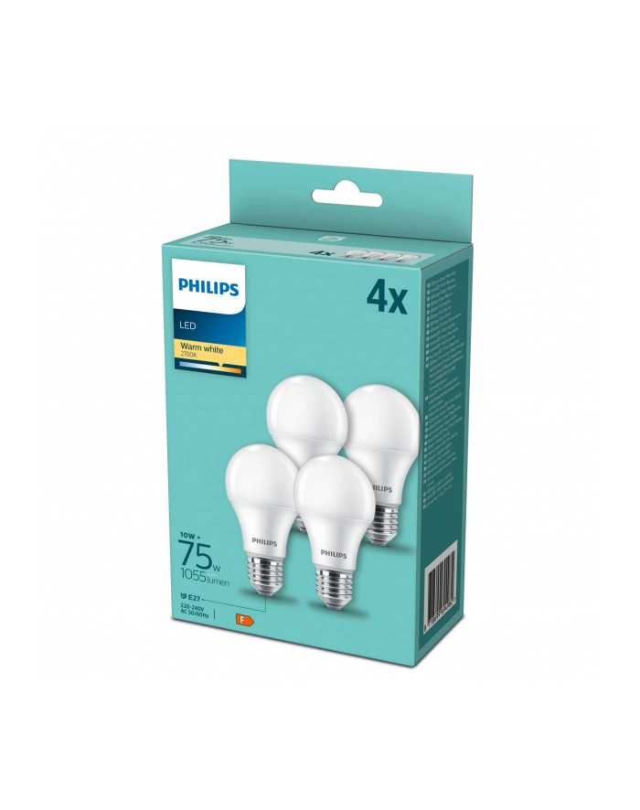 Philips LED Lamp E27 4 pcs. Set 10W (75W) 2700K główny