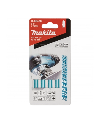 Makita B-06476 Jigsaw Blade B-51 Metal 5pcs nr 1