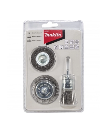 Makita D-66070 3 piece Wire Brush Set Steel nr 1