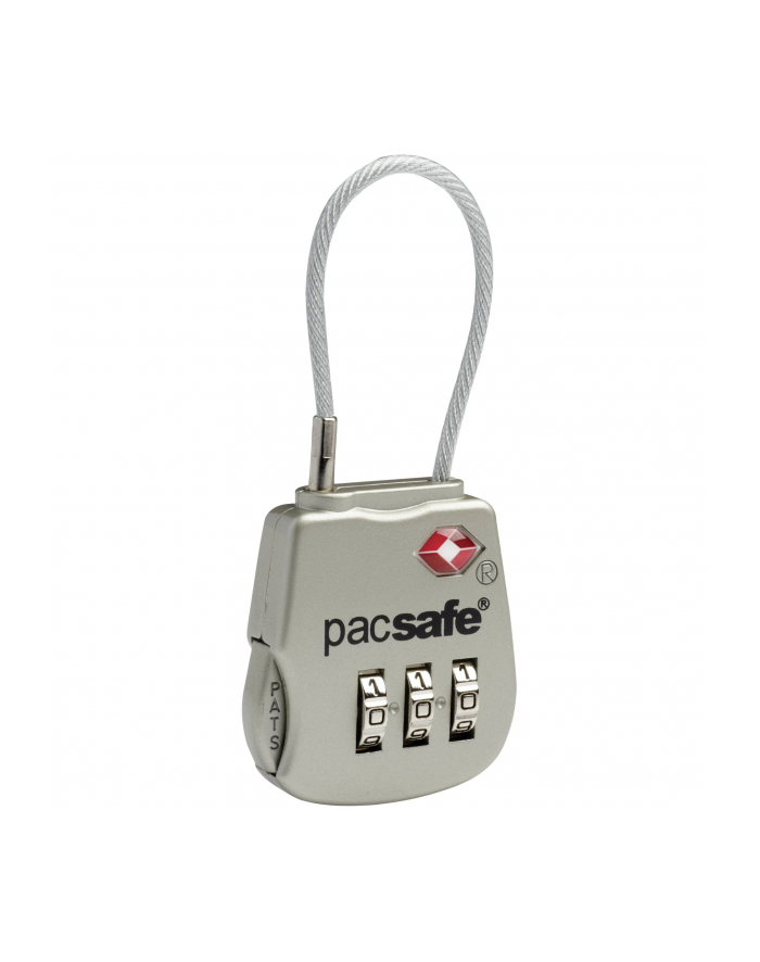 Pacsafe Prosafe 800 TSA Cable Combination Lock Silver główny