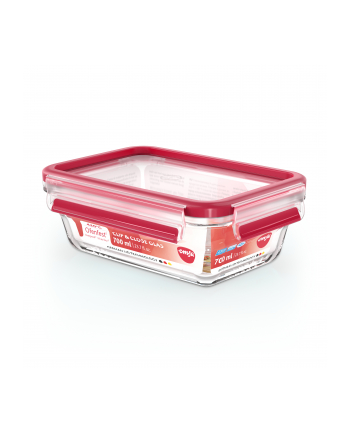 Emsa Clip'amp;Close Glass Food Container Square 700 ml