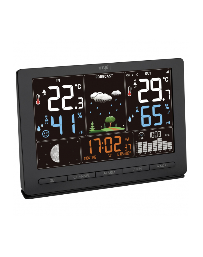 tfa-dostmann TFA 35.1118.01 Kolor: CZARNY SEASON Wireless Weather Station główny