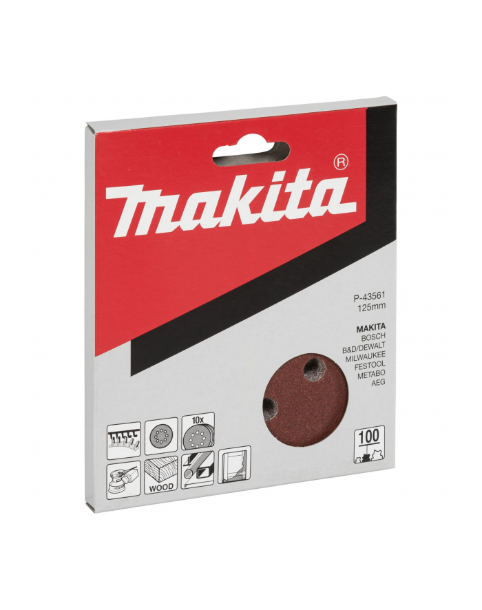 Makita P-43561 Sandpaper Velcro 125mm  100 główny