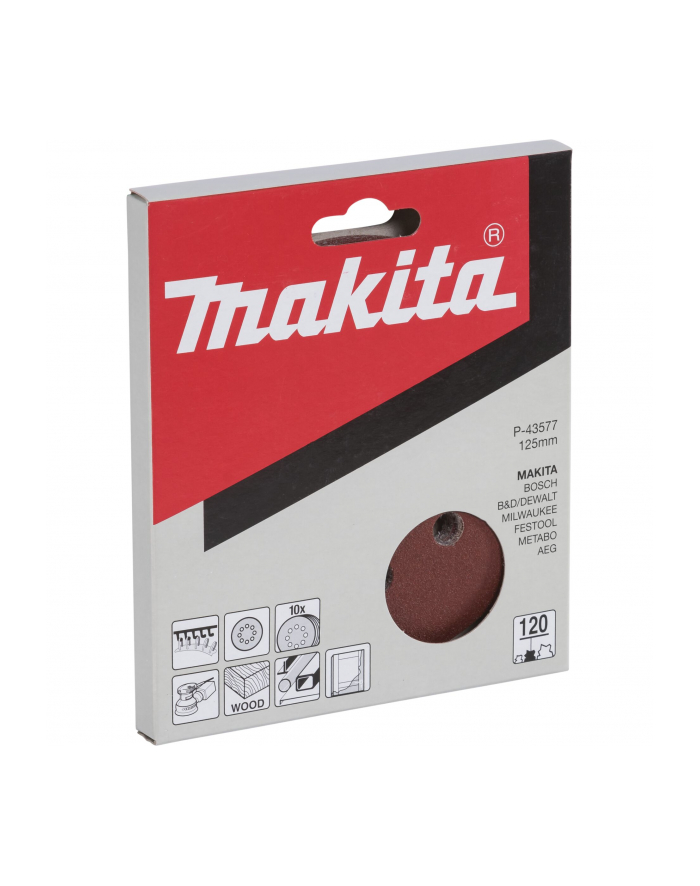 Makita P-43577 Sandpaper Velcro 125mm  120 główny