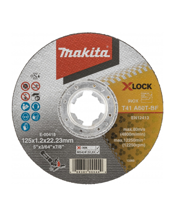 Makita E-00418 cutting disk 125x1,2mm INOX