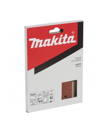 Makita P-33102 Sandpaper Velcro 102x114mm 80 nr 1