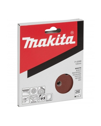 Makita P-43599 Sandpaper Velcro 125mm  240 nr 2