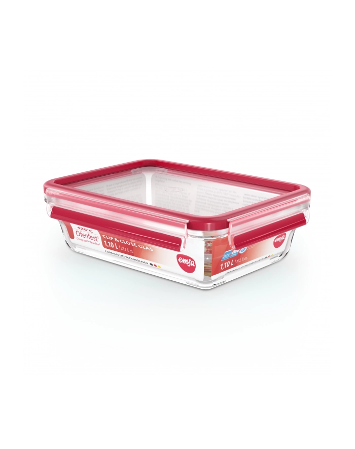 Emsa Clip'amp;Close Glass Food Container  1,1 L główny